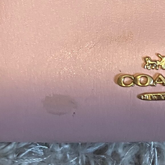 EUC Coach Medium Corner Zip Wallet in Signature Canvas - Picture 9 of 11